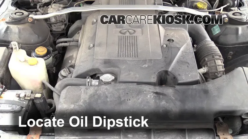 1998 Infiniti Q45 4.1L V8 Oil Check Oil Level